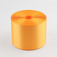 Лента атласная, 100 мм &times; 100 &plusmn; 5 м, цвет жёлтый