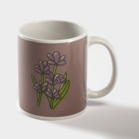 Кружка - хамелеон керамическая Доляна &laquo;С праздником весны тебя!&raquo;, 350 мл, цвет сиреневый