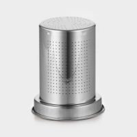 Чайник заварочный из нержавеющей стали &laquo;Леранс&raquo;, 1,2 л, металлическое сито, цвет хромированный