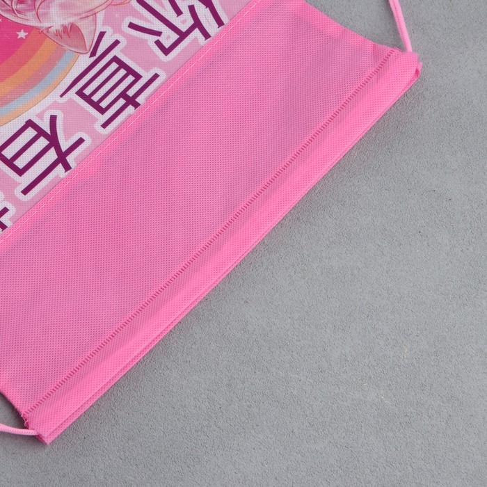 Мешок для обуви &laquo;Розовые мечты&raquo; аниме, полиэстер, размер 30 х 40 см