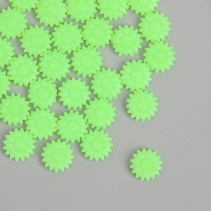 Сургуч в гранулах светящийся "Цветочки зелёные" 100 капсул