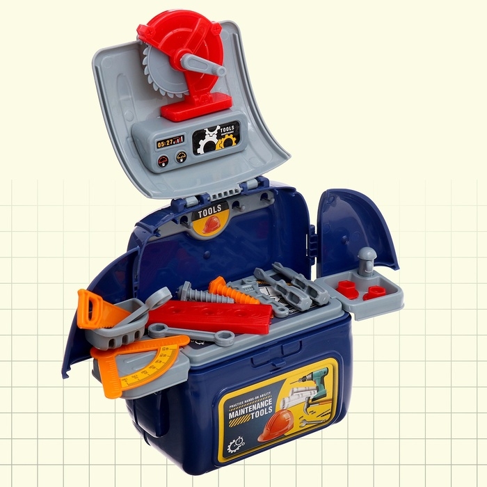 Набор детских инструментов в чемодане &laquo;Верстачок&raquo; цвет МИКС