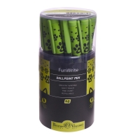 Ручка шариковая FunWrite &laquo;Чёрный кот&raquo;, узел 0.5 мм, синие чернила, матовый корпус Silk Touch