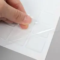 Стикеры эпоксидные прозрачные заготовки 3D 50 шт 2,5 x 2,5 см