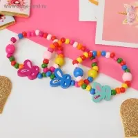 Браслет детский &laquo;Выбражулька&raquo; зайчик сонный на радуге, цвет МИКС