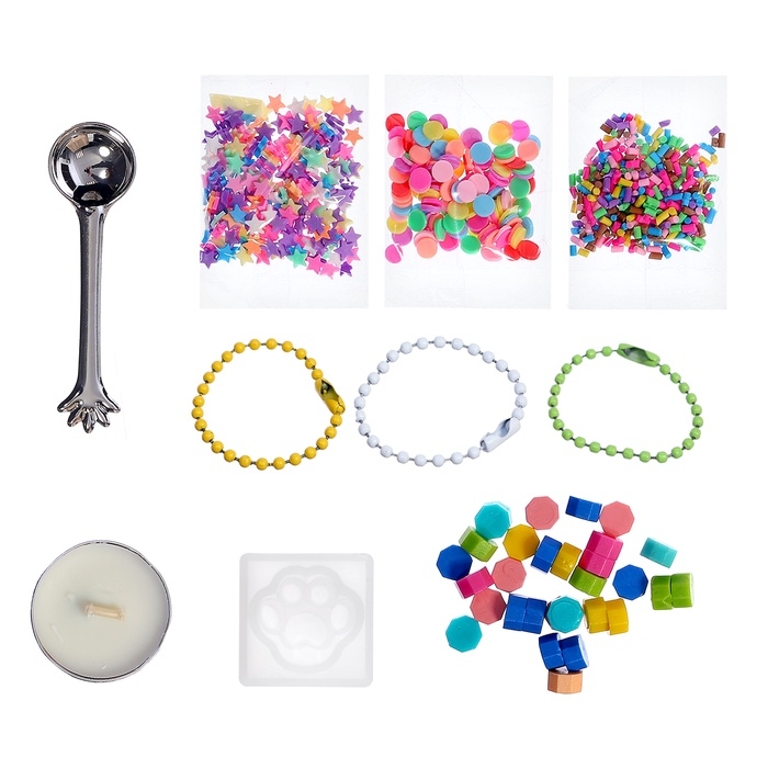 Набор для опытов &laquo;Создай брелок&raquo;, кошачья лапка из сургуча своими руками