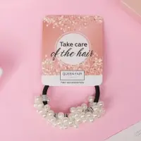 Резинка для волос &laquo;Русалка&raquo;, 4.5 см, белый