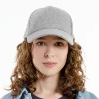 Бейсболка Woolridge, серый меланж