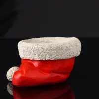 Подсвечник "Колпак" 9х7х5 см, красный