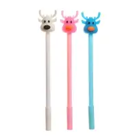 Ручка - прикол гелевая Calligrata &laquo;Олень&raquo;, неавтоматическая, чёрные чернила, 0.38 мм, подарочная, МИКС