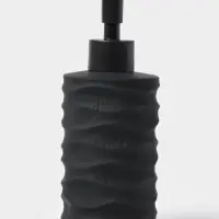 Дозатор для жидкого мыла "Волны", цвет черный