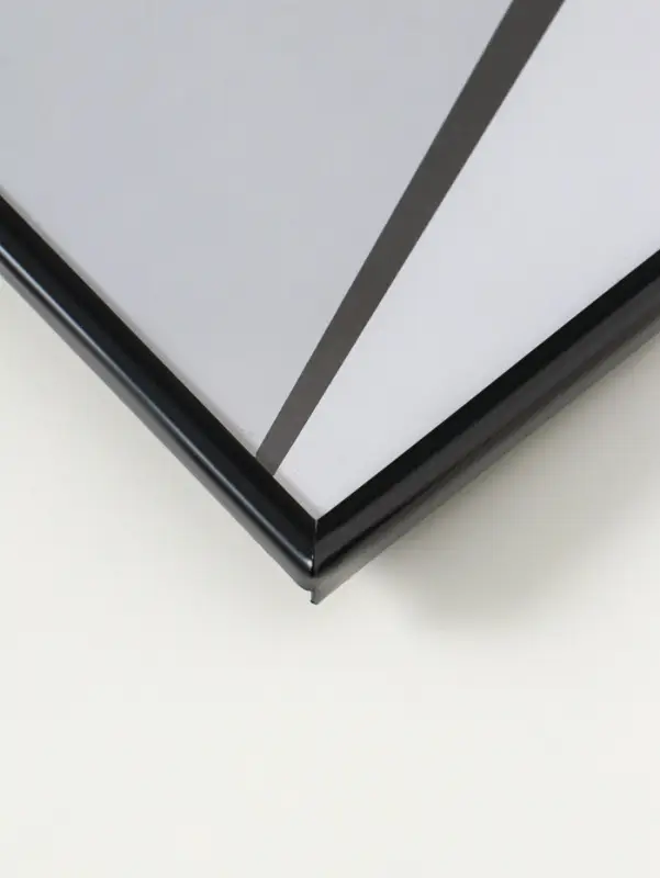 Фоторамка металл на 1 фото 10х15 см "Классик" чёрная 1,5х10,5х16 см