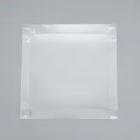 Коробка для печенья, кондитерская упаковка с пластиковой крышкой, &laquo;Шёлковая любовь&raquo;, 21 х 21 х 3 см