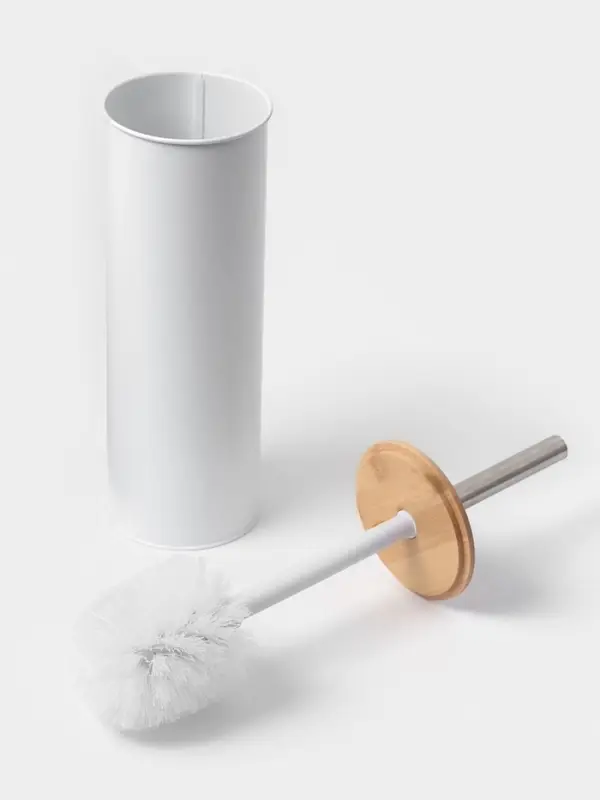 Ёршик для унитаза SAVANNA BAMBOO, 9.5&times;38 см, белый