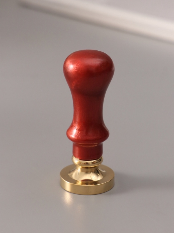 Печать для сургуча с пластиковой ручкой "Буква I на вензеле" 2,5х2,5х6,3 см