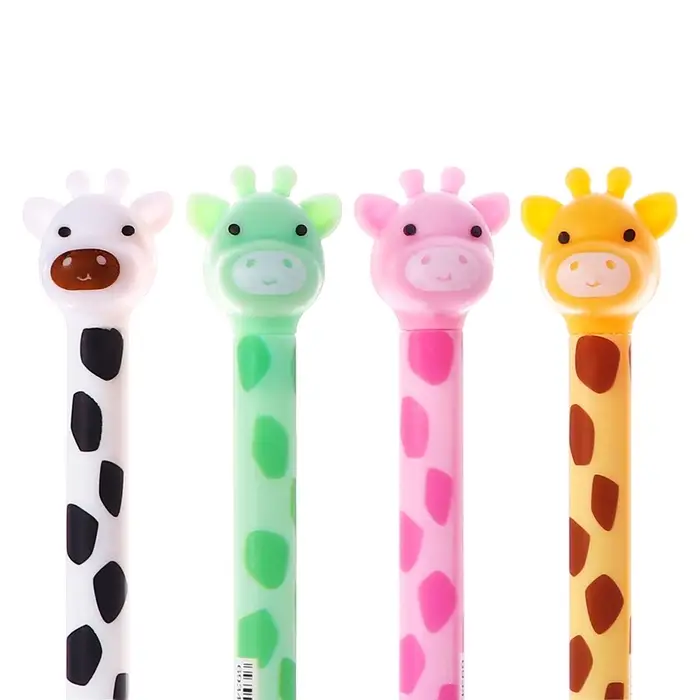 Ручка гелевая-прикол Calligrata &laquo;Жираф&raquo;, неавтоматическая, узел 0.38 мм, МИКС