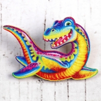 Деревянный значок &laquo;Плезиозавр&raquo;