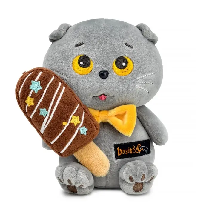Мягкая игрушка "Кот Басик "Эскимо", 16 см KsE-003