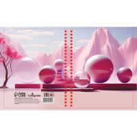 Тетрадь 96 листов в клетку, на гребне &laquo;Геометрические фигуры в природе&raquo;, белые листы, МИКС