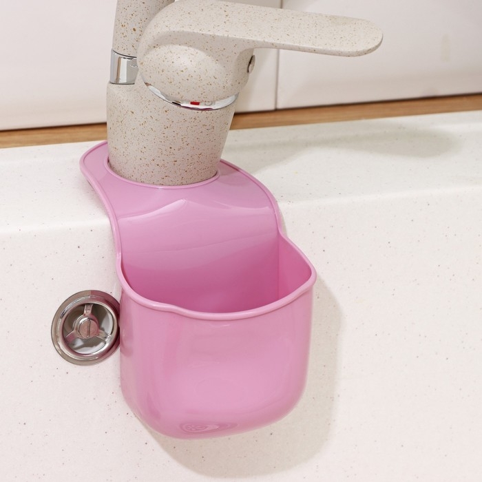 Подставка для губки Доляна &laquo;Базис&raquo;, 18&times;8&times;3,5 см, цвет МИКС