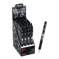 Ручка шариковая автоматическая 0.7 мм, Vinson, синяя масляная, резиновый держатель