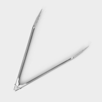 Щипцы кухонные Доляна &laquo;Лист&raquo;, 33 см, цвет серебристый