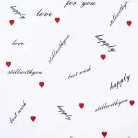 Пленка для цветов матовая, &laquo;Цветы с каймой&raquo;, 58&times;58 см, белый