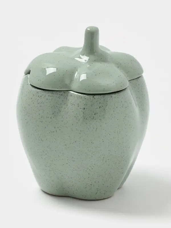 Горшок для запекания "Перец" 0,65л,"Гармония"  цвет зеленый