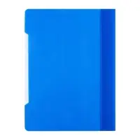 Папка-скоросшиватель Calligrata, А4, 180 мкм, карман для визитки, прозрачный верх, синяя