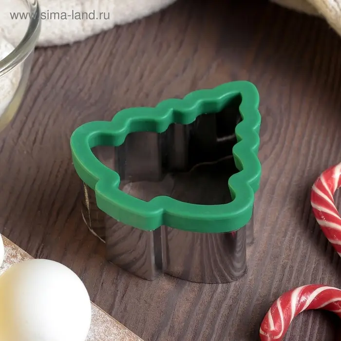 Форма для вырезания печенья Доляна &laquo;Ёлка&raquo;, 9.7&times;5&times;10.7 см, МИКС