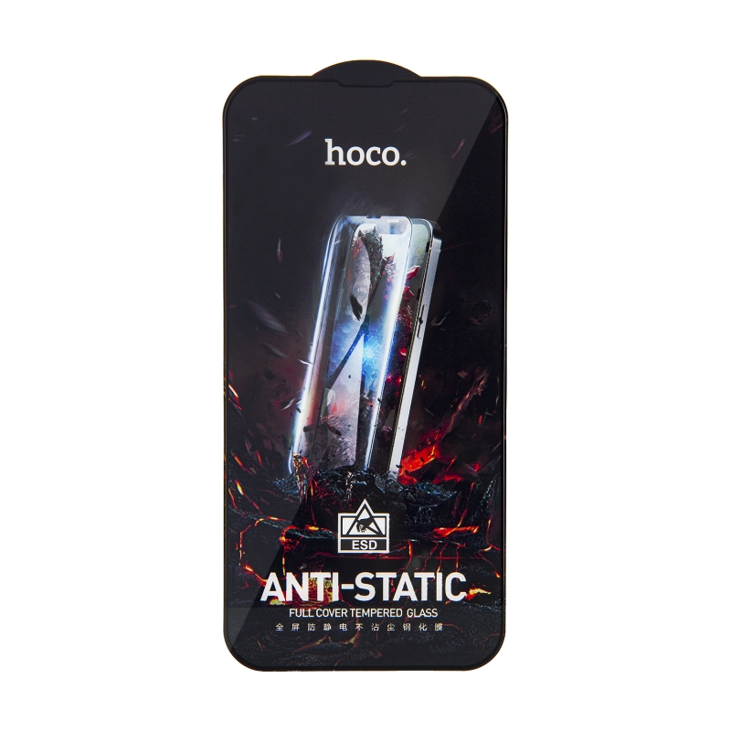 Защитное стекло iPh 13 Pro Max/14 Plus Full Screen HD Anti-Static G10 Hoco Black без упаковки