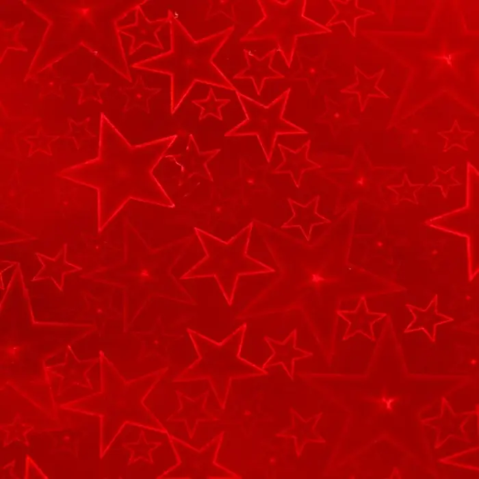 Бумага голографическая &laquo;Звездопад&raquo;, красная, 70&times;100 см