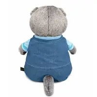 Мягкая игрушка "Кот Басик в комбинезоне "Деним", 22 см Ks22-296