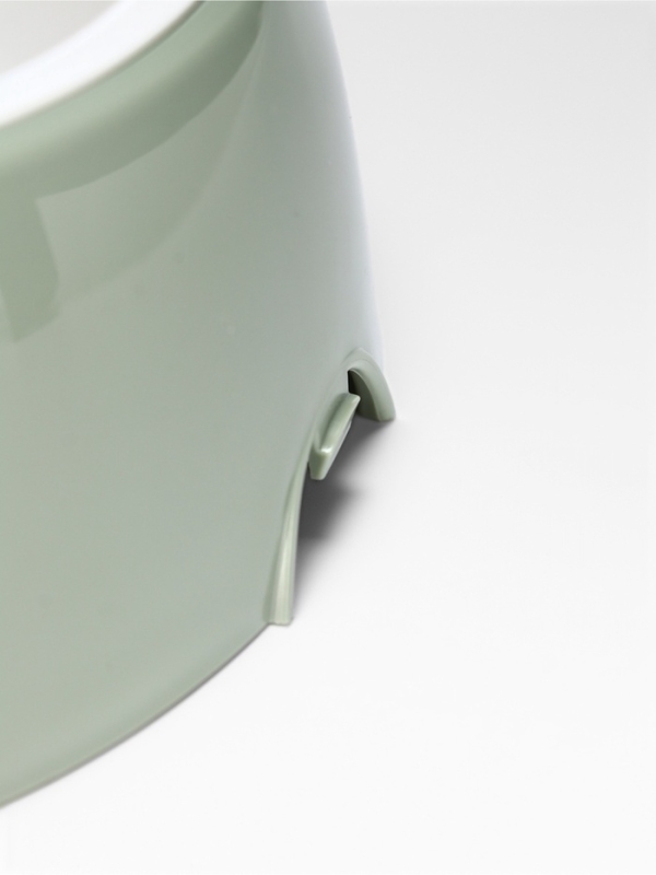 Лего-миска для животных с наклоном "Юта" 0,3л бело- фисташковый