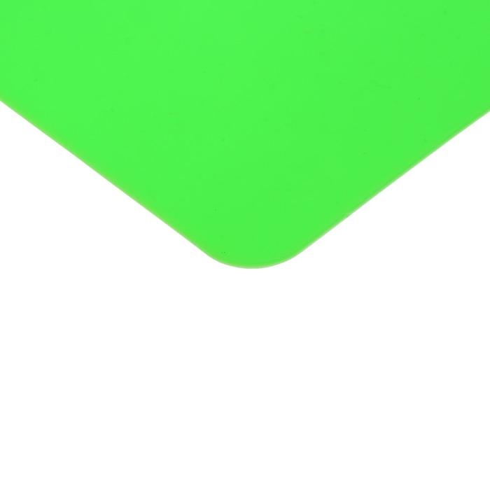 Доска для лепки пластиковая А4 Calligrata "Яркое творчество", неон зелёный