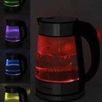 Стеклянный электрический чайник с подсветкой KT-6105