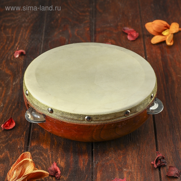 Сувенирный музыкальный инструмент "Бубен" 19х19х6 см