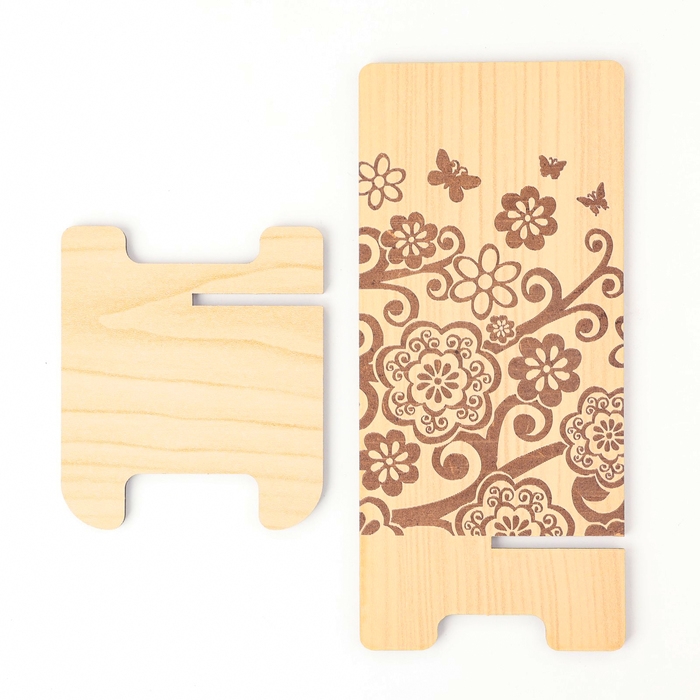 Подставка под телефон &laquo;Цветы и бабочки&raquo;, 7&times;8&times;15 см