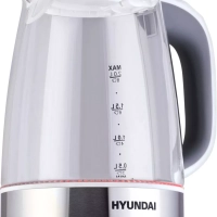 Чайник HYK-G8880 2л. 2200Вт серый-серебристый