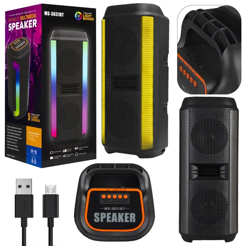 Портативная беспроводная колонка MS-3631BT (12шт/кор)