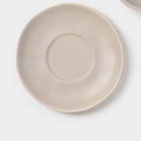 Бульонница Magistro "Potter" 255мл 15х2 цвет светло-серый с блюдцем