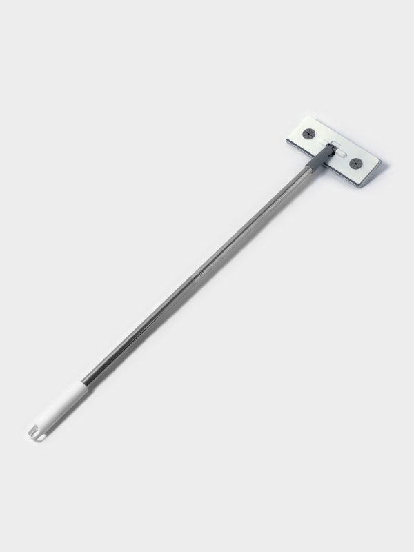 Швабра для стен и окон, со сгоном, стальная ручка, 2 насадки микроф 20х8х85 см