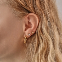 Набор серьги 3 пары &laquo;Классика&raquo; кольца, цвет золото