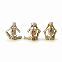 Набор фигурок полистоун TAKE IT EASY &laquo;Скелеты: не вижу, не слышу, не говорю&raquo;, 3 шт., 8&times;6.4 см