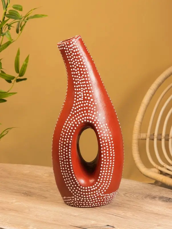 Ваза терракота &laquo;Рамос&raquo;, 22&times;19&times;54 см, керамика