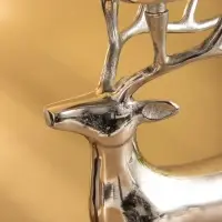 Подсвечник на 4 свечи "Олень" 17х26,5х38 см, алюминий