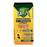 Средство от тараканов SAFEX, клеевая ловушка-домик, двойная, 1 шт.