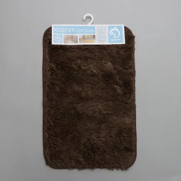Коврик для ванной Доляна &laquo;Мягкий&raquo; 40&times;60 см, длина ворса 1,5 см, цвет МИКС