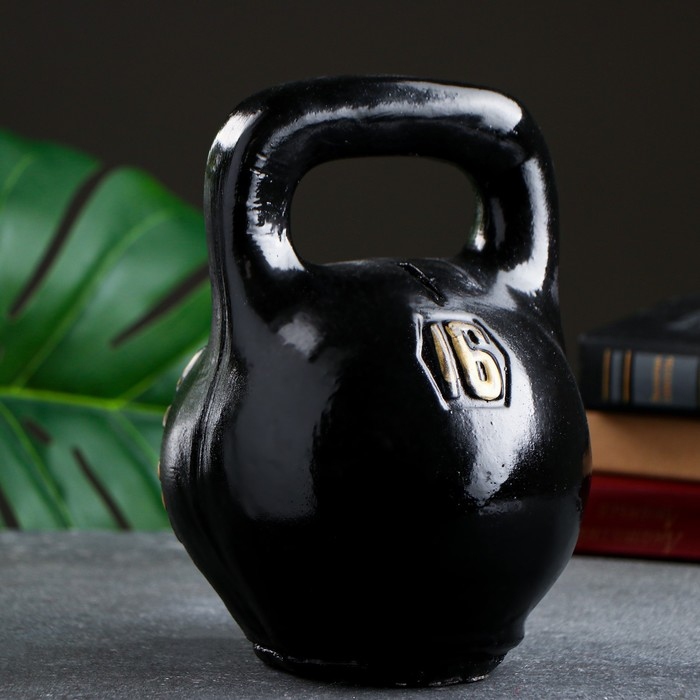 Копилка для денег &laquo;Гиря стопудовый хит&raquo;, гипс, 16&times;16&times;22 см