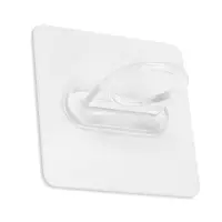 Держатель с клейкой поверхностью ТУНДРА, d=25 мм, 68&times;68 мм, прозрачный